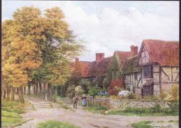 The Priory, Steventon, Berkshire, uit The Cottages and the Village Life of Rural England gepubliceerd door Dent & Sons Limited, 1912